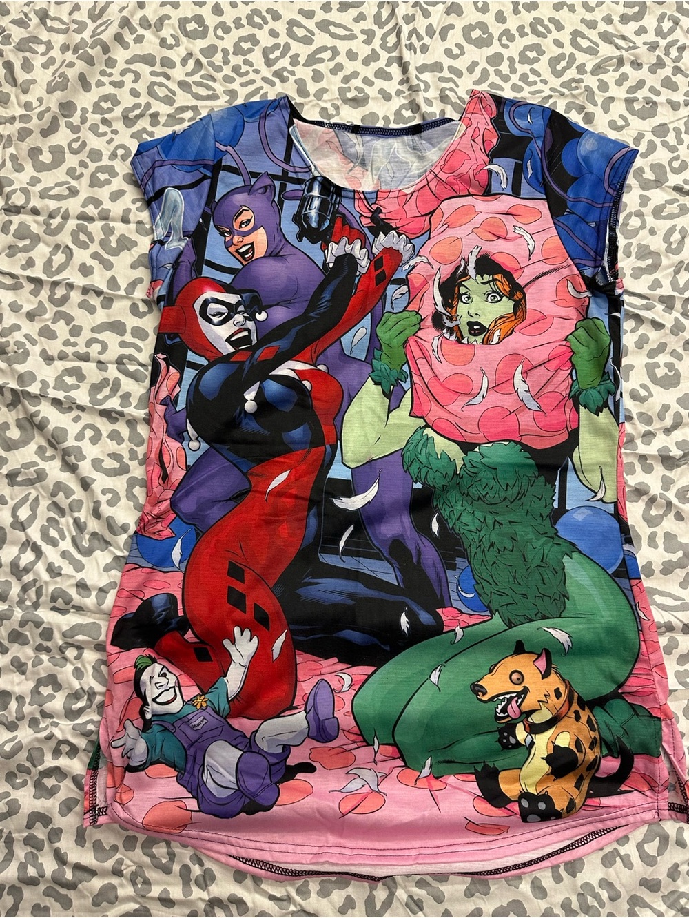Blackmilk Batman Slumber Party Harley Quinn, Catwoman and Poison Ivy Tee